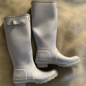 Light Blue Hunter Boots
